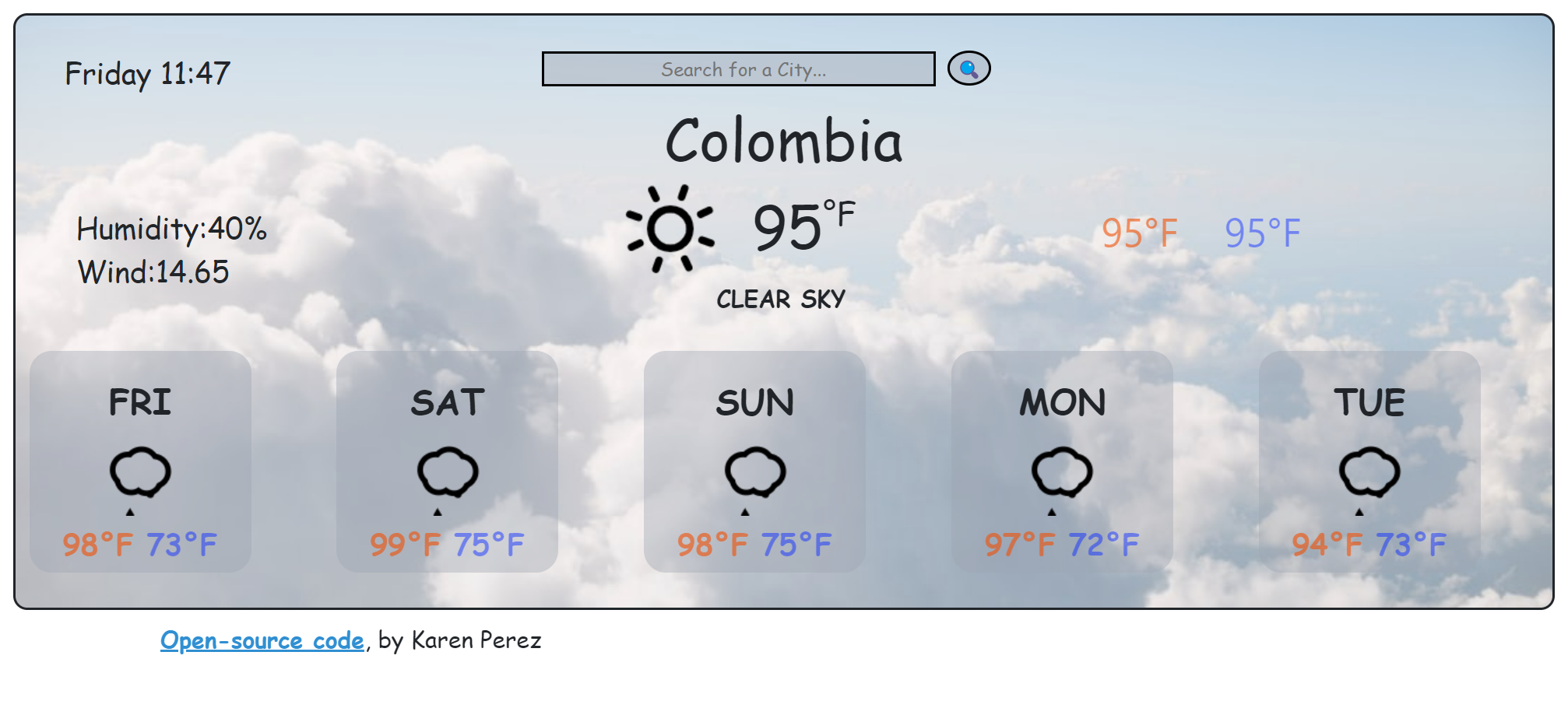 weather project view